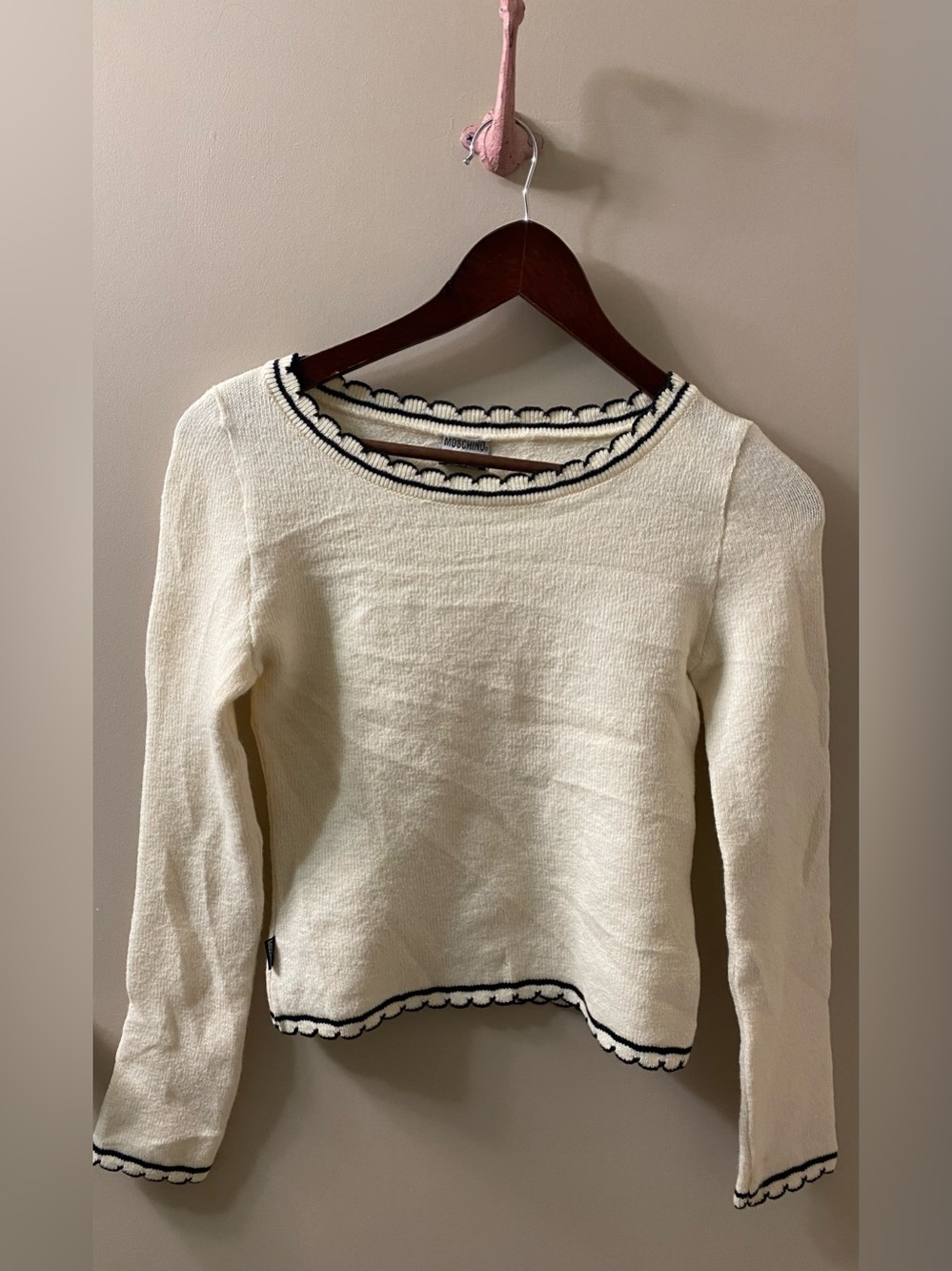 Vintage Moschino Jeans Scalloped Sweater